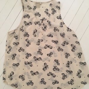 Lucky Brand Silk Moto Tank